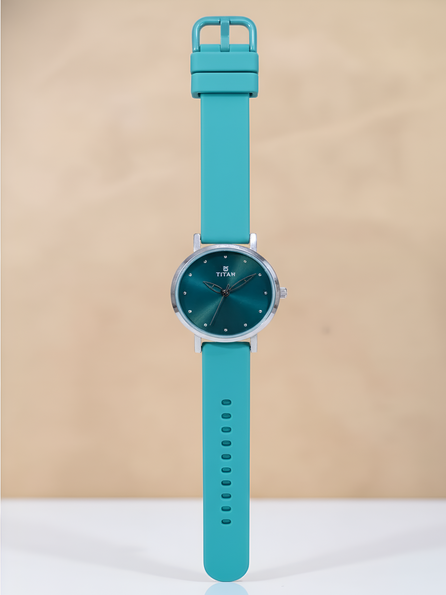 Titan Workwear Green Leather Strap watch for Women