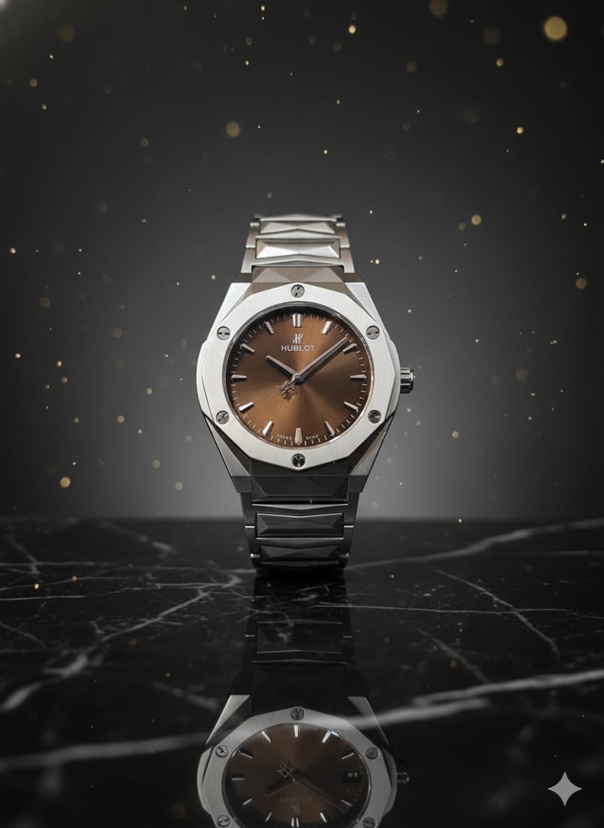 HUBLOT Classic | Fusion Silver | Brown Dial