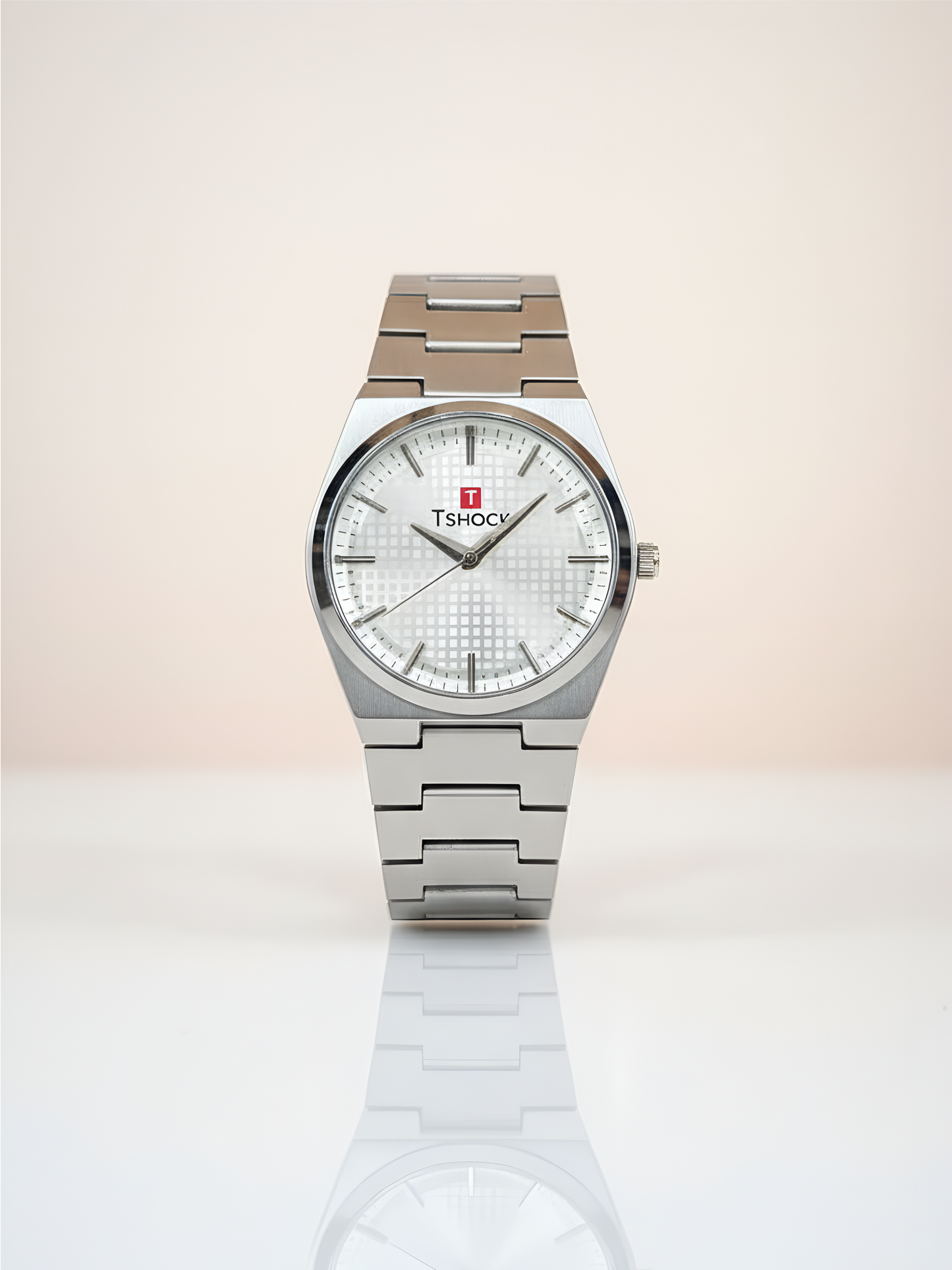 Titan Classic Slim Quartz Analog with Date Silver Dial Stainless Steel Strap Watch for Men | White Dail