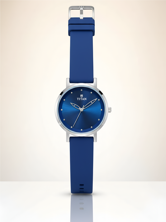 Titan Purple 95133WL03 Blue Dial Analog watch unisex