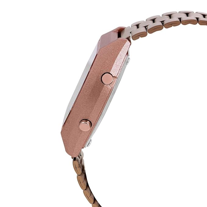 Casio Vintage Dial Rose Gold Stainless Steel Band Digital Watch - For Men & Women D187 (B640WCG-5DF)