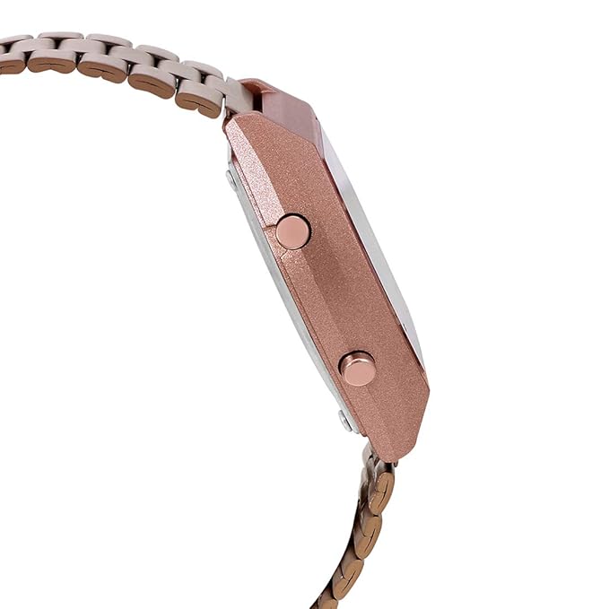 Casio Vintage Dial Rose Gold Stainless Steel Band Digital Watch - For Men & Women D187 (B640WCG-5DF)