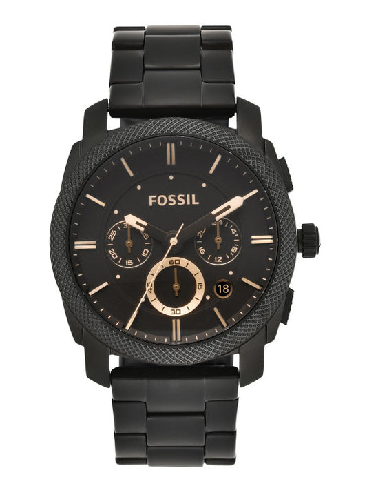 Foosil Men Quartz Black Dial Chronograph Watch FS4682
