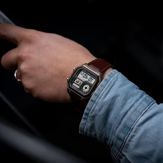 Casio Youth Digital Watch - For Men & Women D383 ( AE-1200WHL-5AVDF)