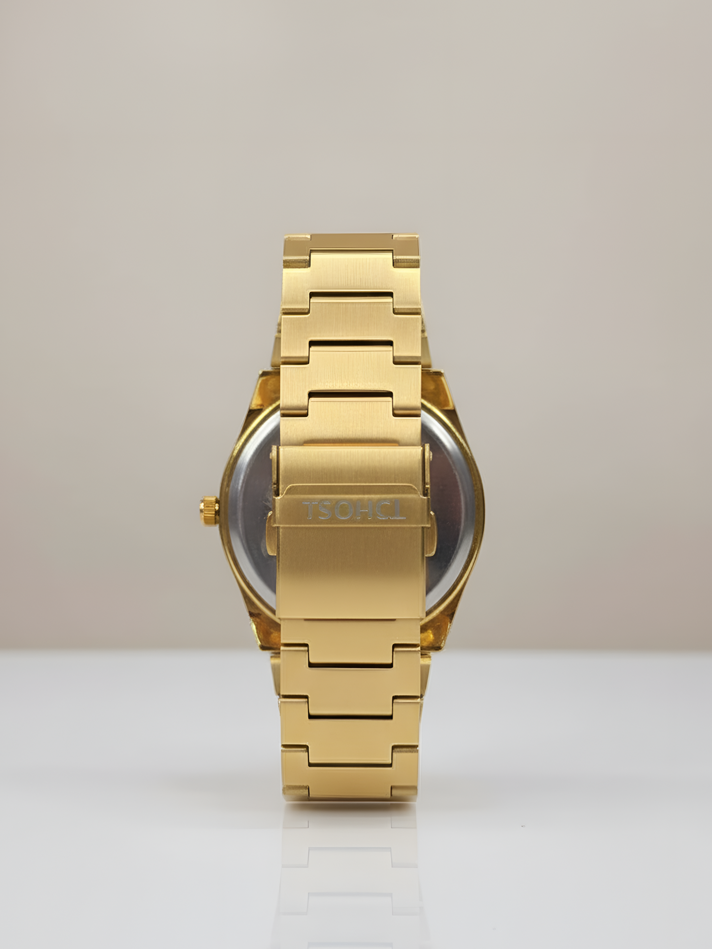 Titan Classic Slim Quartz Analog with Date Silver Dial Stainless Steel Strap Watch for Men | Gold Dail