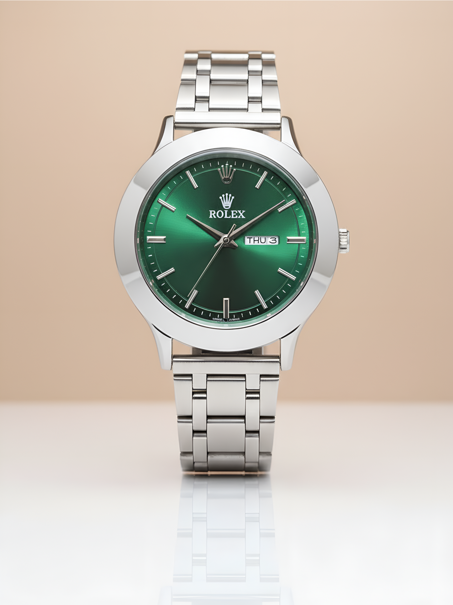Rolax Oyster, 41 mm, Oystersteel M126300-0019 | Green Dail
