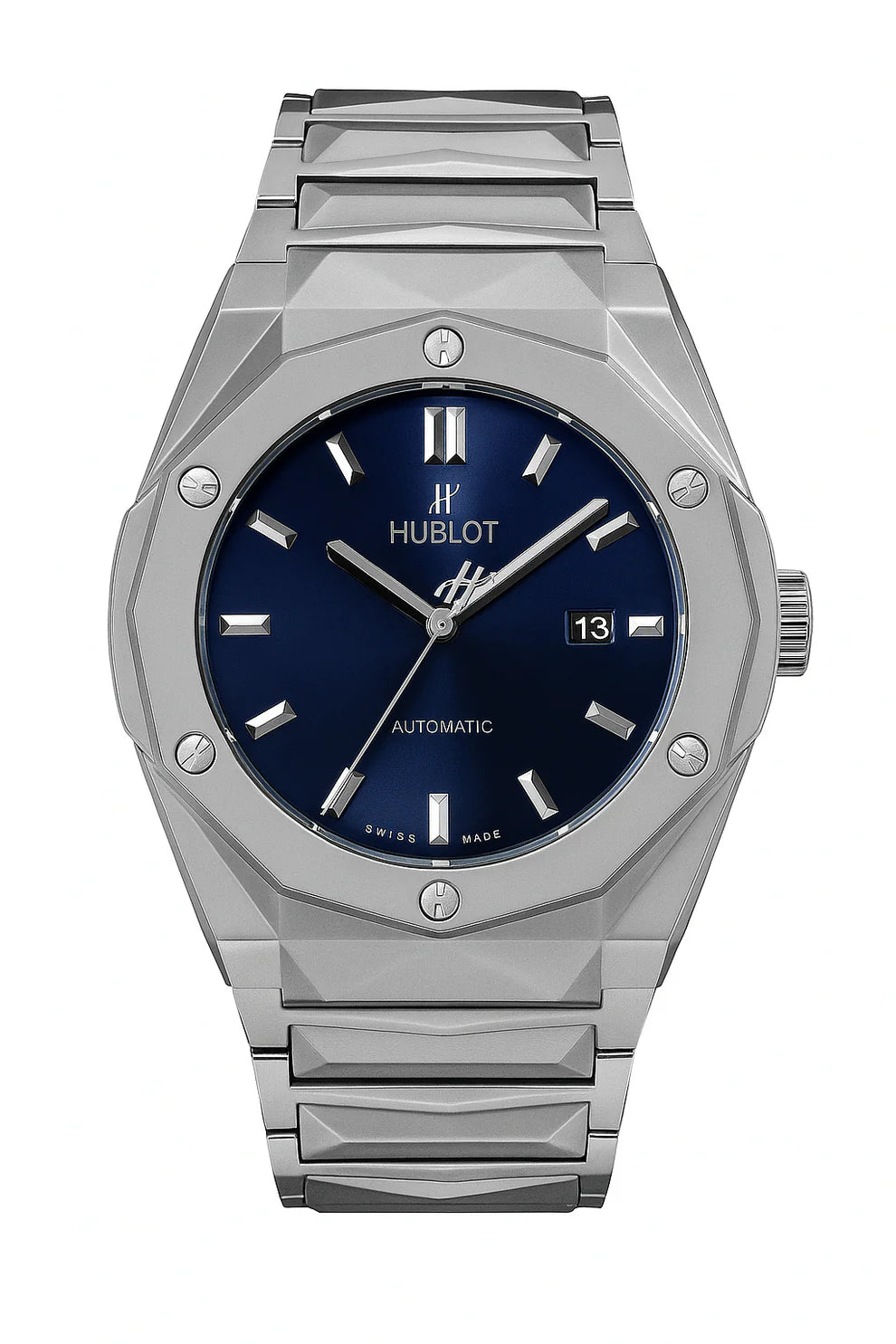 HUBLOT Classic | Fusion Silver | Blue Dial