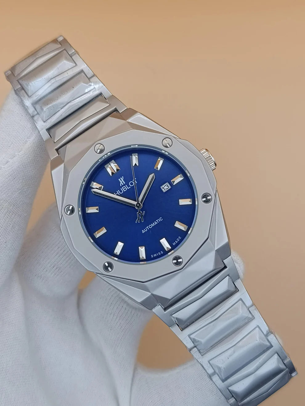 HUBLOT Classic | Fusion Silver | Blue Dial