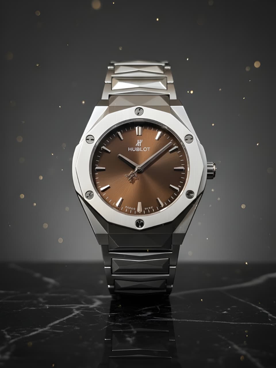 HUBLOT Classic | Fusion Silver | Brown Dial
