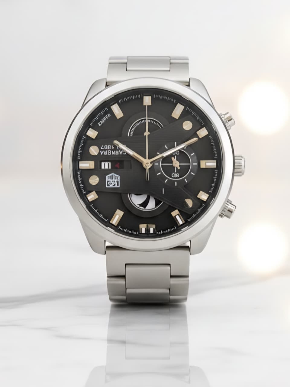 Tag Heuer Grand Carrera CR7 Watch Edition Black Quartz Watch for Men | Fusion Silver | Black Dial