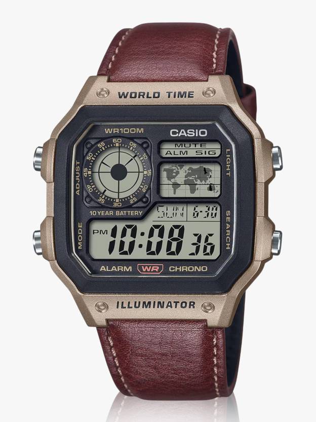 Casio Youth Digital Watch - For Men & Women D383 ( AE-1200WHL-5AVDF)